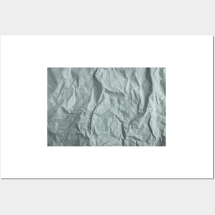 Crumpled paper texture Posters and Art